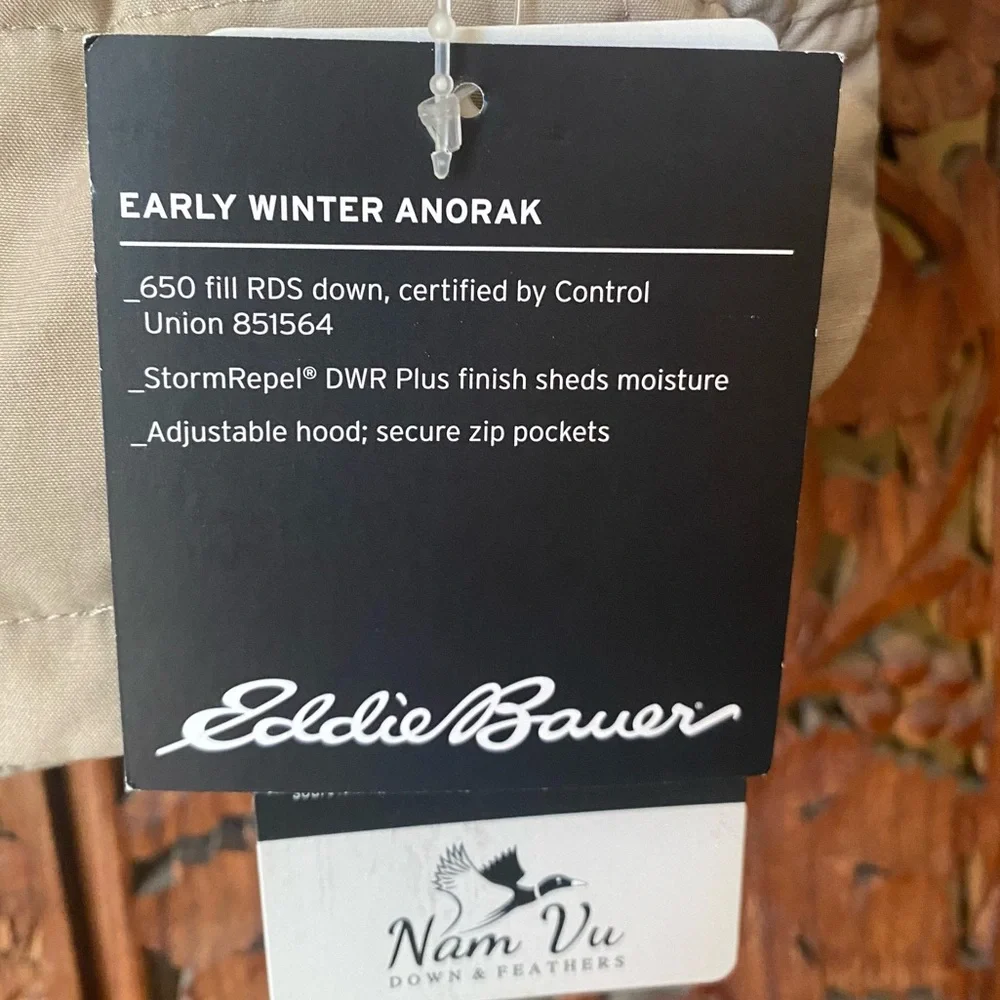 EDDIE BAUER WOMEN’S SIZE MEDIUM EARLY WINTER ANORAK IN STONE - Picture 12 of 15